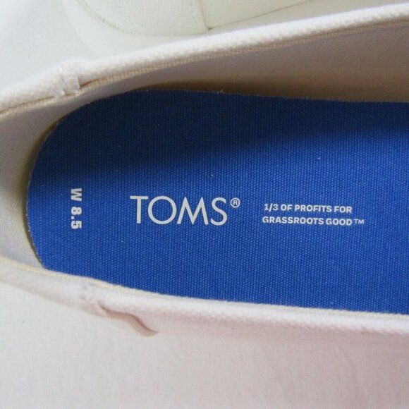 Toms Alpargata Mallow Misty Blue Color Changing Twill Shoes Womens Size 8.5 New - Picture 10 of 13